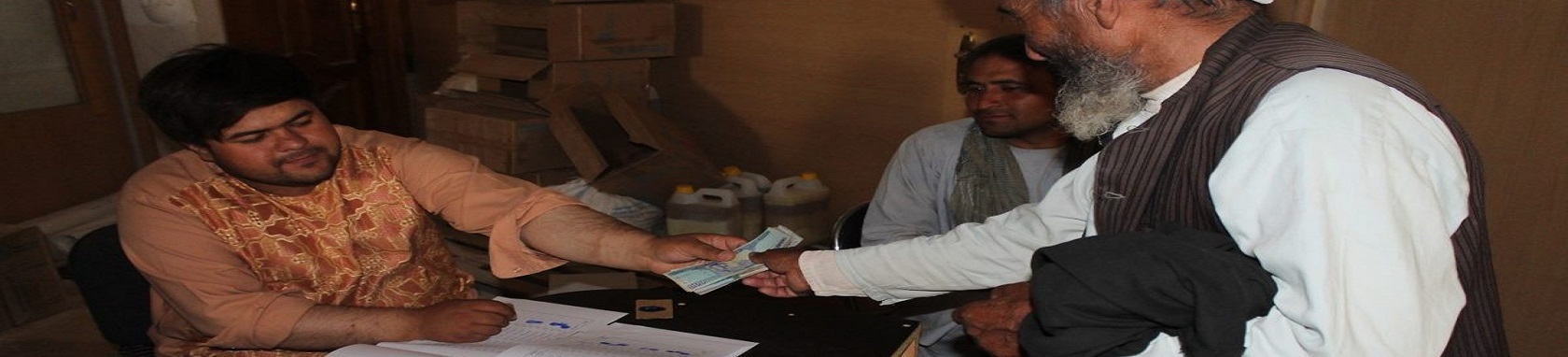 Distributing cash payments for 97 natural disasters affected families